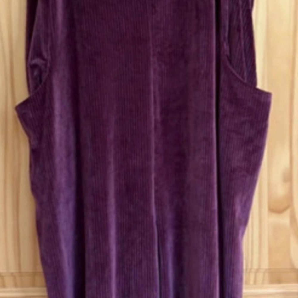 Sincerely Jules Corduroy Harem Jumpsuit in a rich purple hue Large